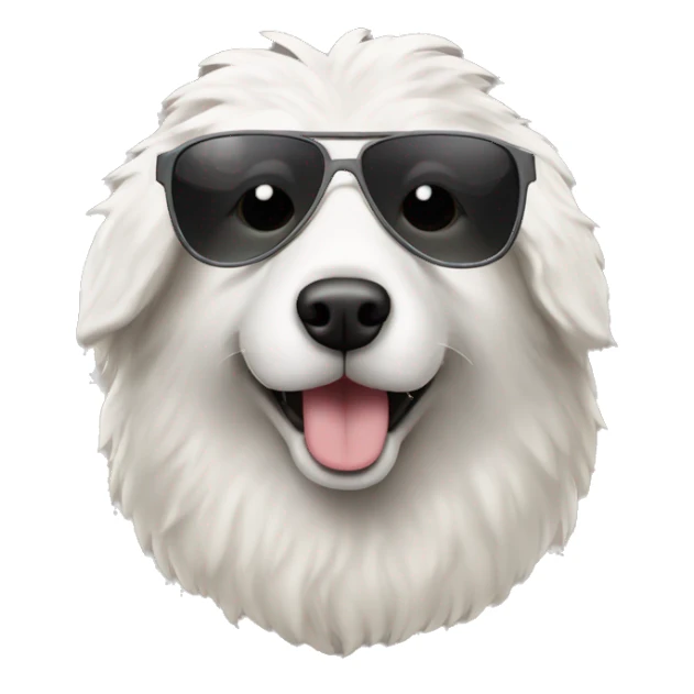 Sheepdog with sunglasses  sticker