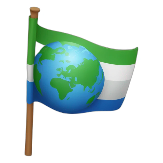 Flag of earth sticker
