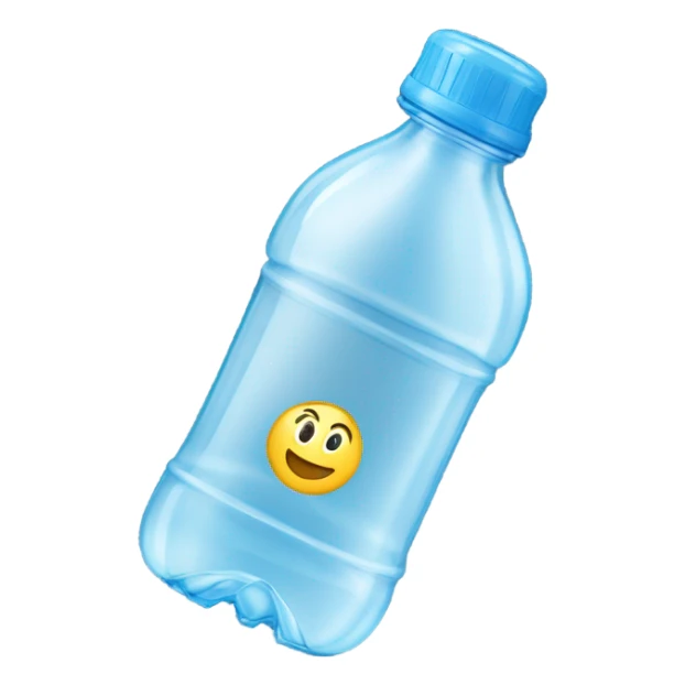 Bottle of water sticker
