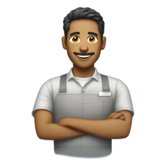 Saïd the canteen staff sticker