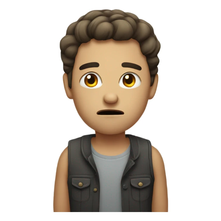 Someone that is angry but gentle  sticker