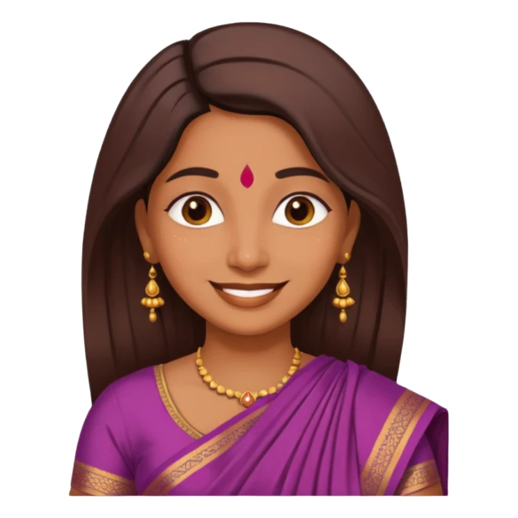 indian mom in her traditional clothes  sticker