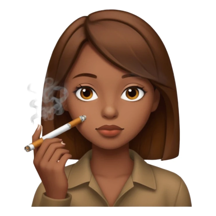 girl smoking blunt  sticker