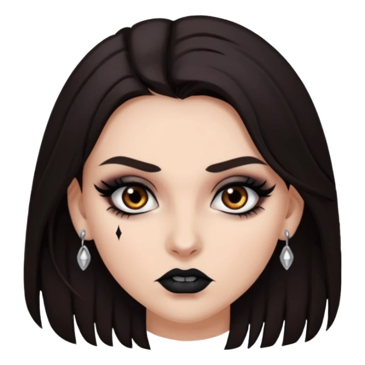 Treacherous brunette woman  sticker