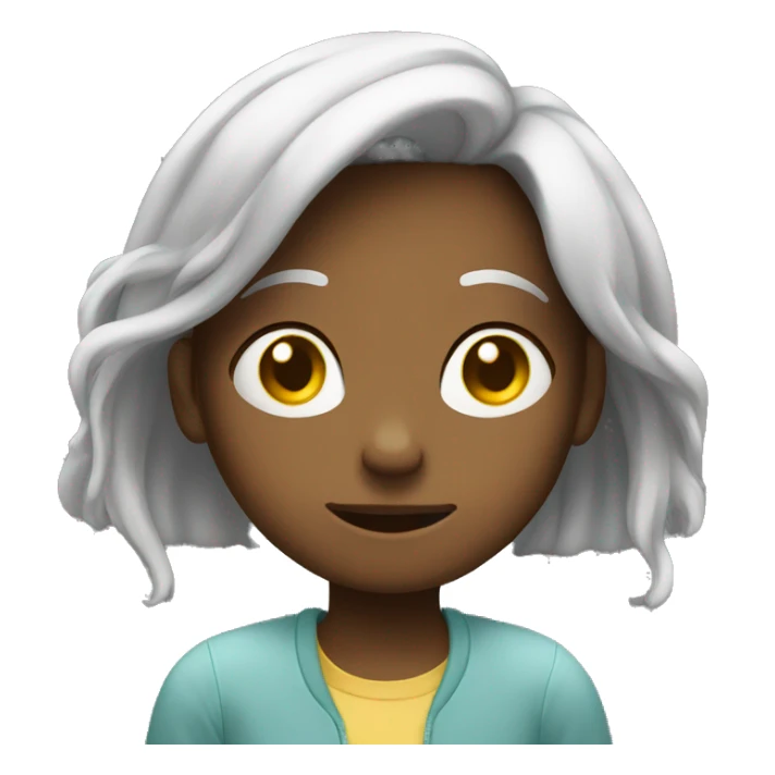 Depressed girl but still smiling  sticker