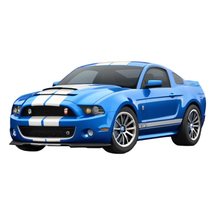 Shelby gt500 in blue sticker