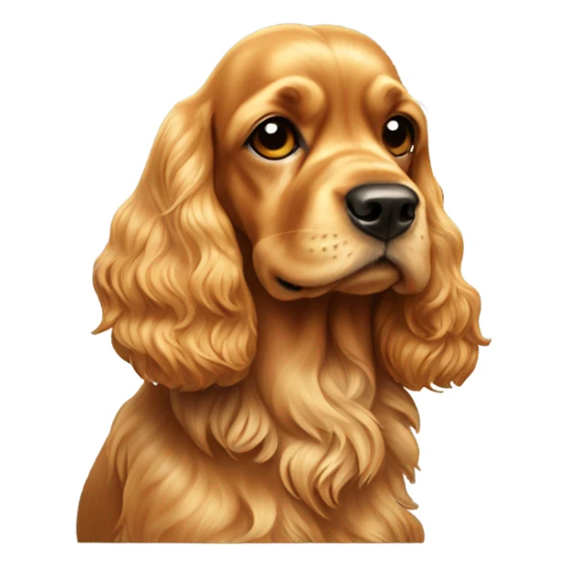 Dog-golden-english-cocker-spaniel-standing sticker