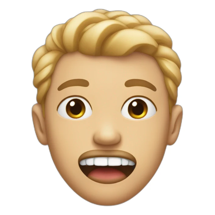 Someone biting his lips in an attractive way sticker