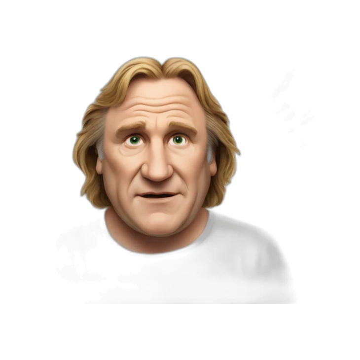 Gérard Depardieu Become an angel sticker