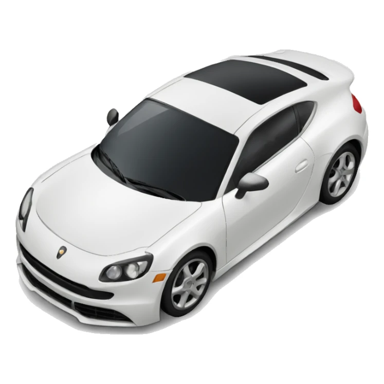 Voiture de sport alpine blanc  sticker
