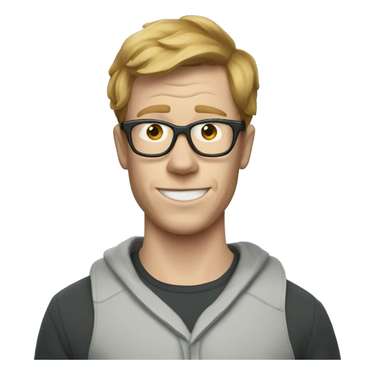 hank green wearing a shark costume  sticker