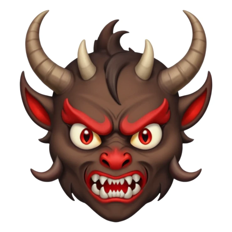 very sad and scared demon memoji sticker