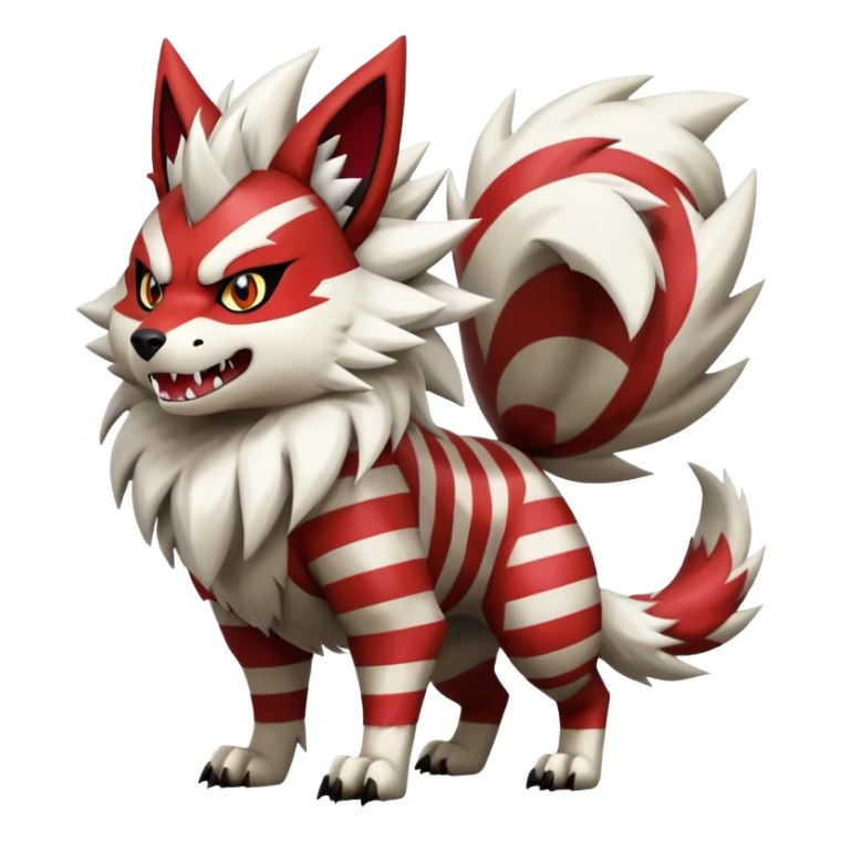 Zigzagoon-Arcanine-Zangoose-Hybrid (Full body) sticker