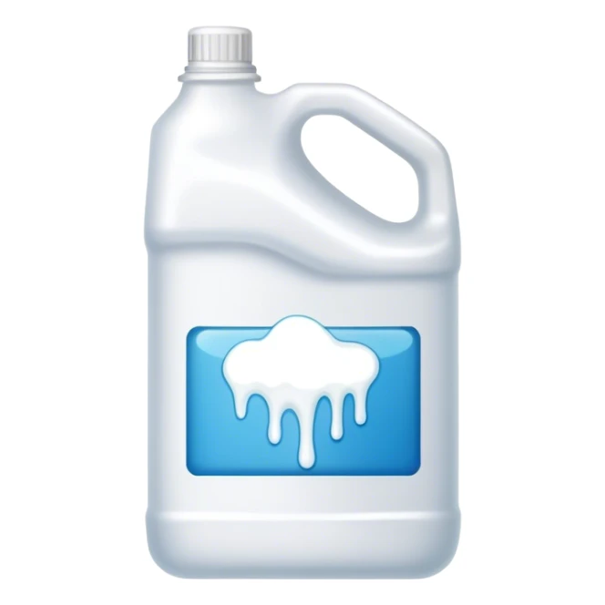 Gallon of bleach sticker
