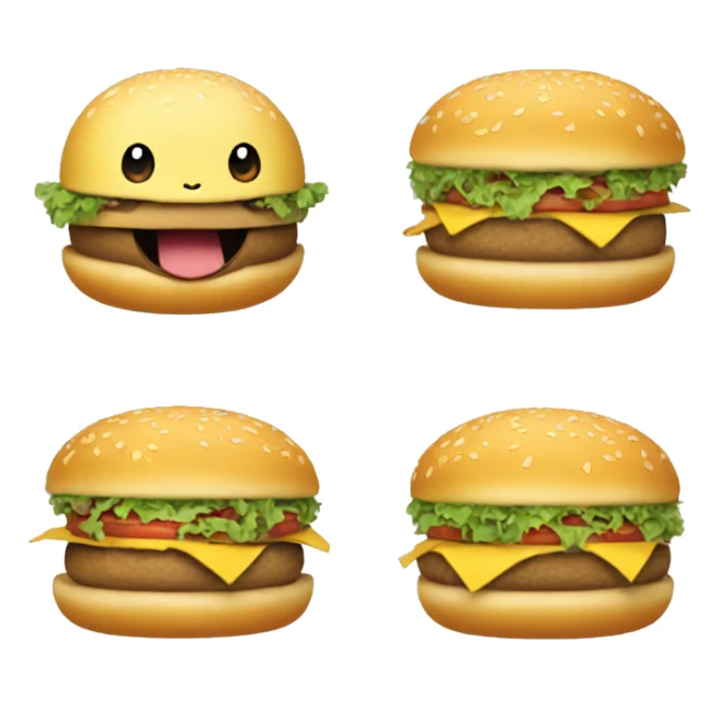 The Pokémon Numel with a hamburger on its head sticker