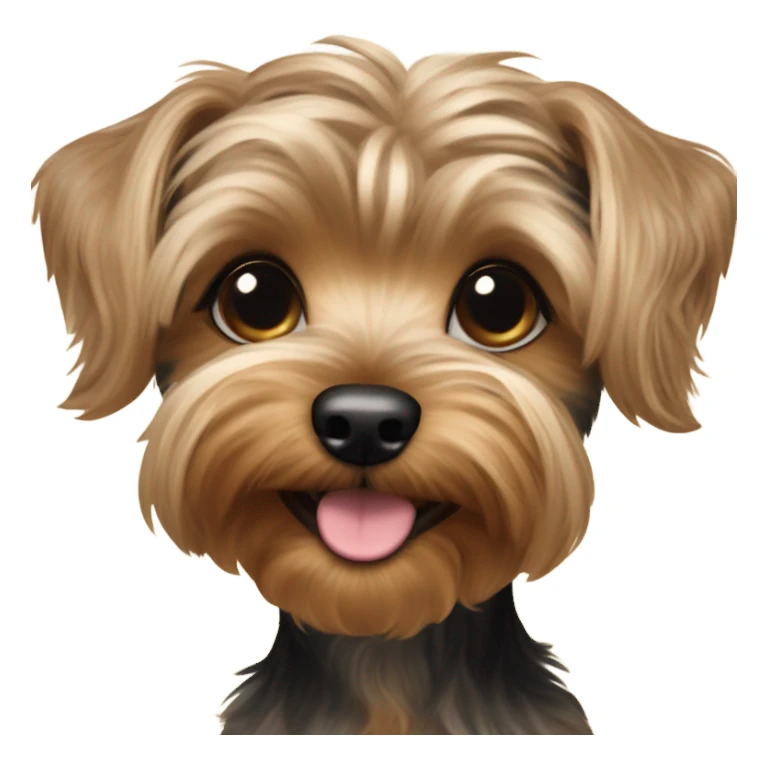 girl yorkiepoo  sticker