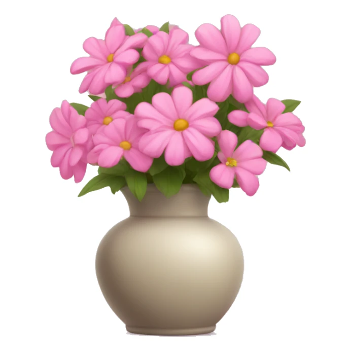 vase full of pink flowers sticker
