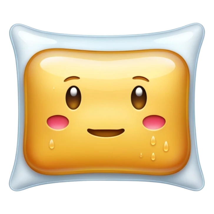  wet drool on pillow sticker