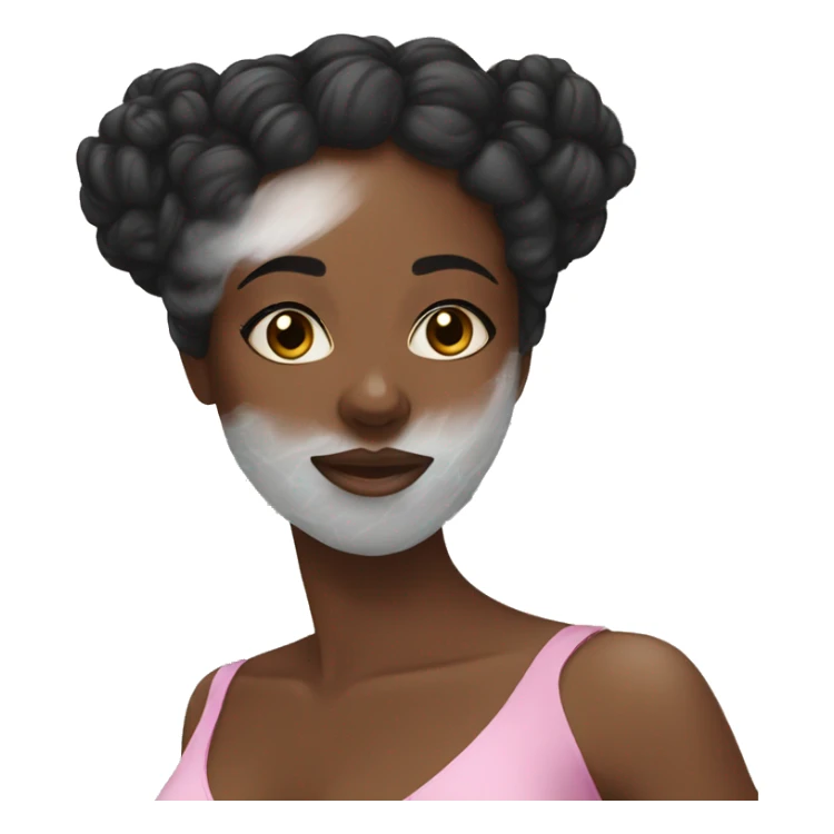 Black girl spa day sticker