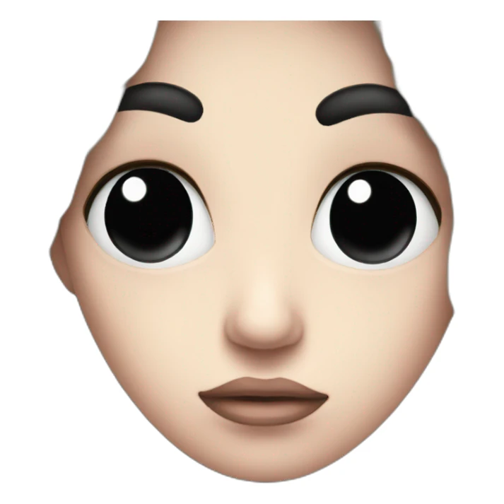 Sad-emoji-with-black-hearts sticker