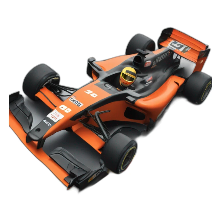 mobile phone in a f1 car sticker