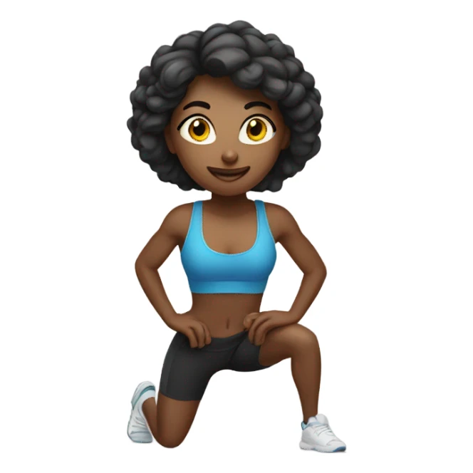 Girl doing POUNDfit workout sticker