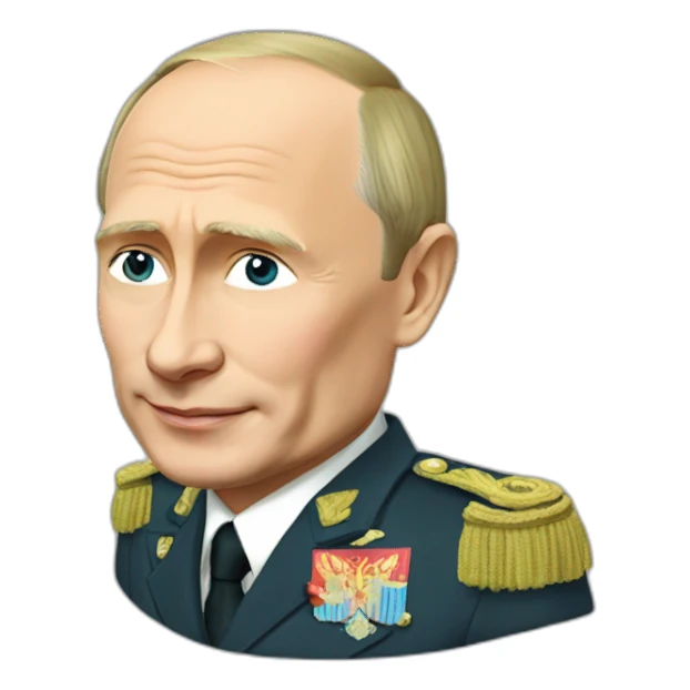Vladimir Putin in love sticker