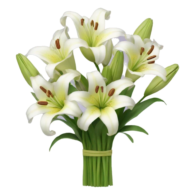 Lily flower bouquet  sticker