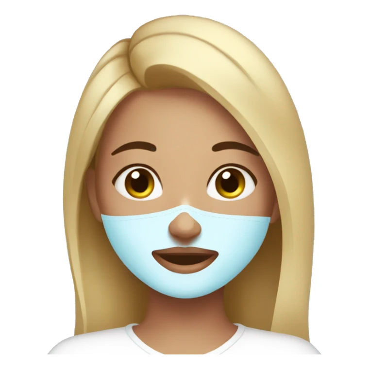 Girl doing skincare sticker
