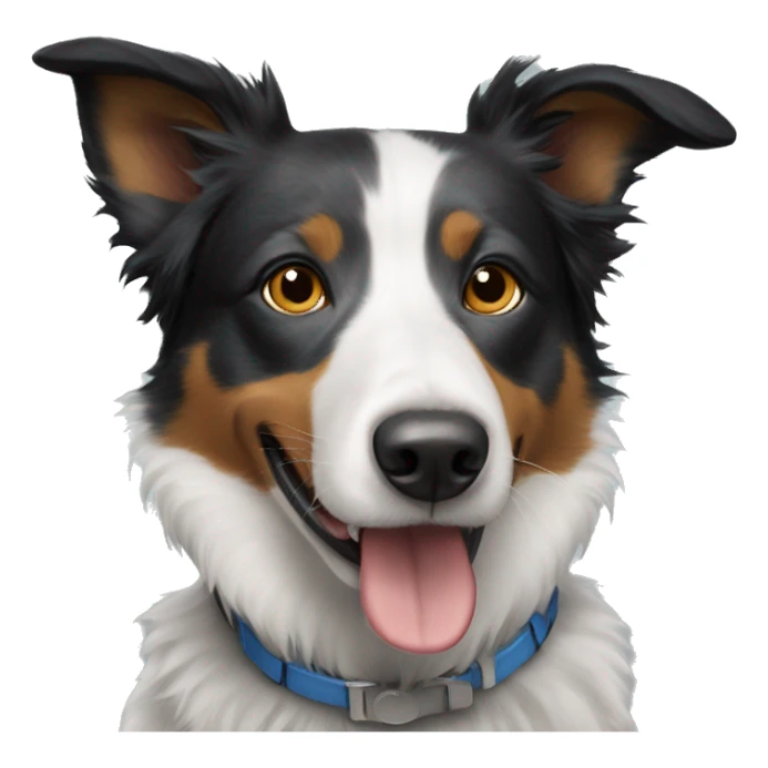 border collie and blue heeler mixed dog sticker