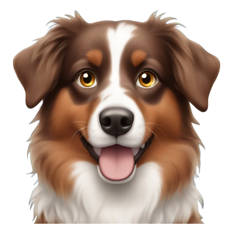 Red Australian shepherd with blue eyes  sticker