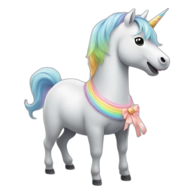 Licorne en tutu qui mange une sucette sticker