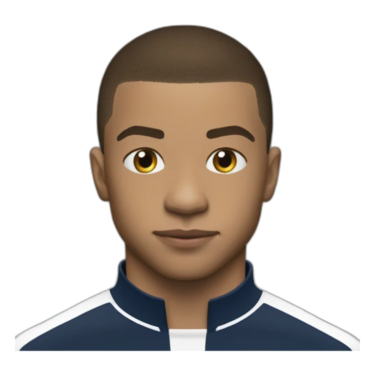Vue sur Mbappe dans son dos écrit Mbappe 10 sticker
