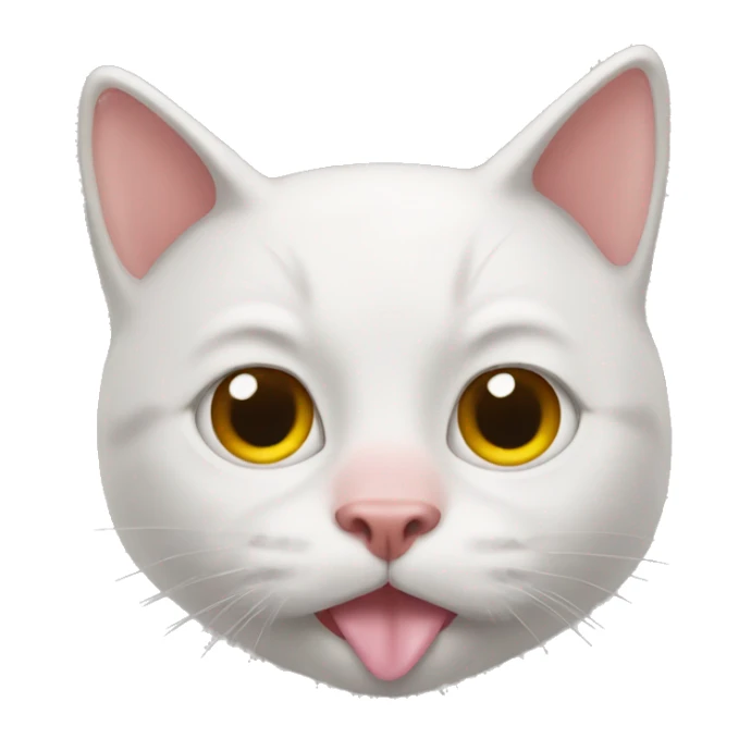 cat with piggy nose sticker