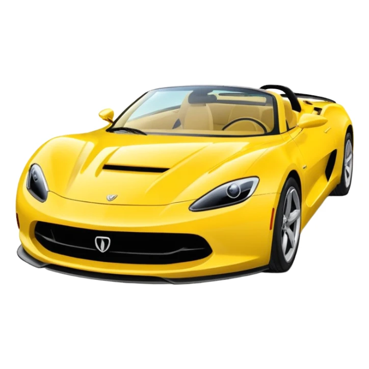 Yellow sports car side sticker