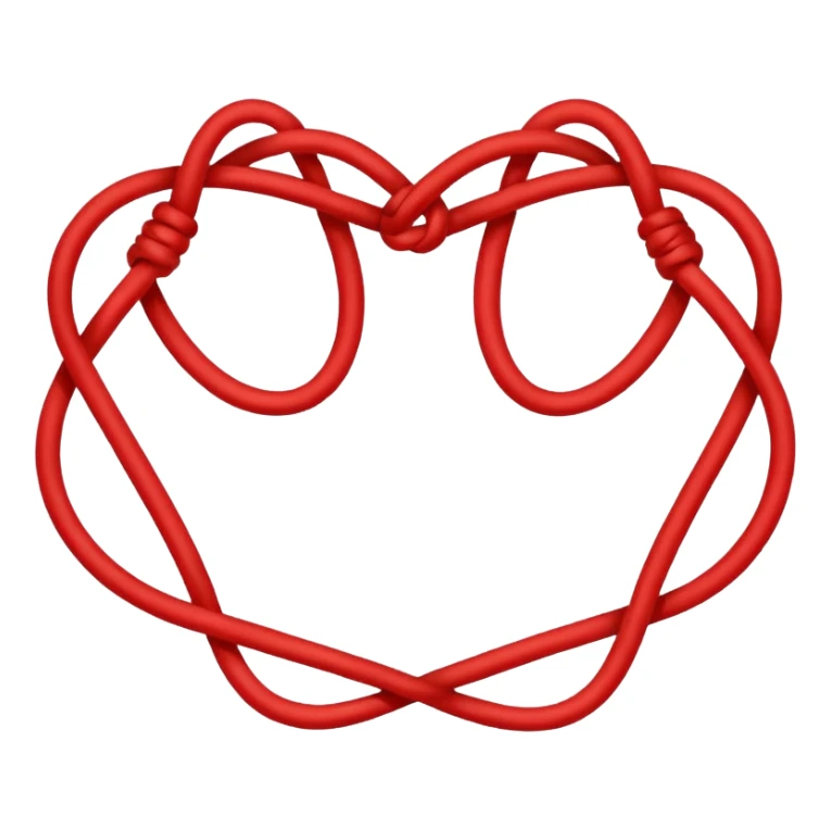 Red string of love sticker