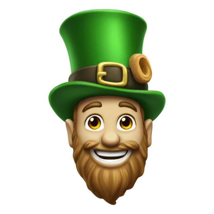 Buckeye nut and Irish leprechaun  sticker