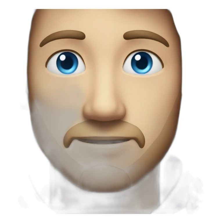 A man with blue eyes sticker