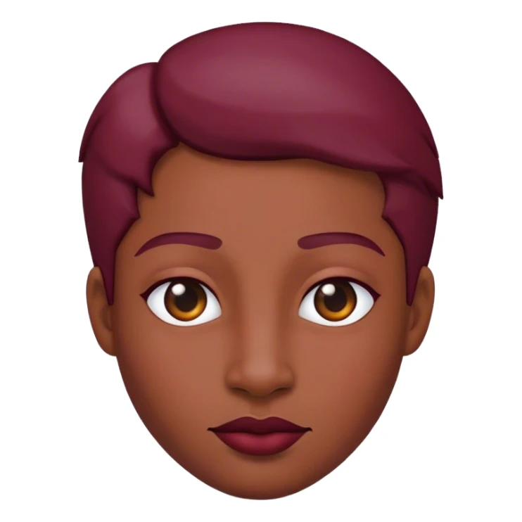 Burgundy color is magic sticker