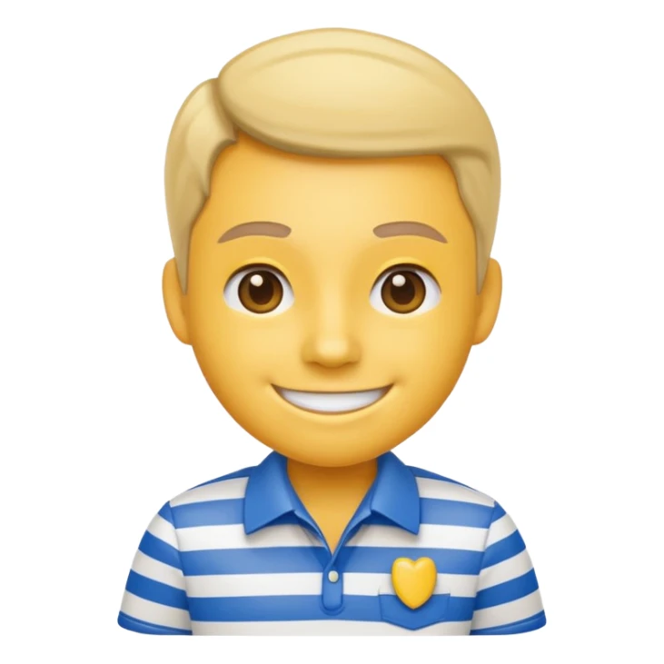 umpiring emoji stripped shirt sticker