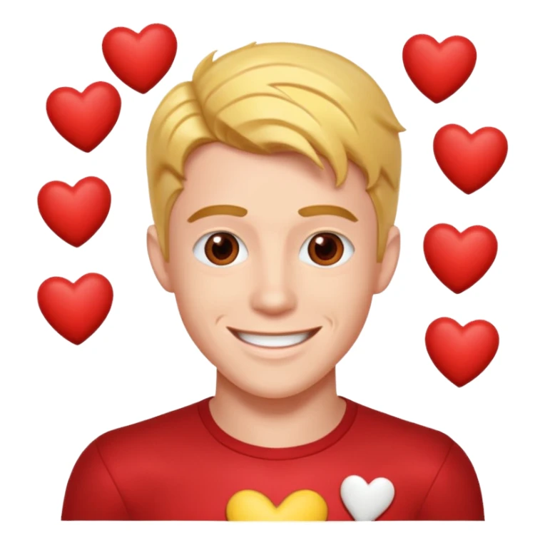 Barry Allen with love hearts sticker