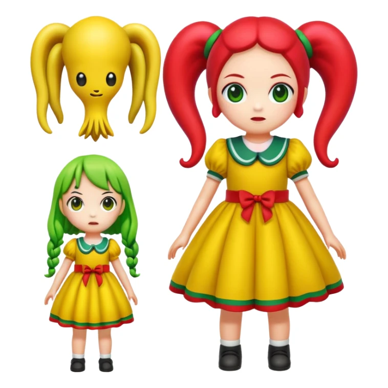 Squid Game giant doll from Red Light Green Light game sticker