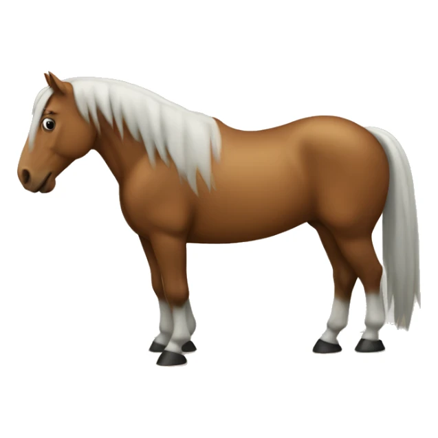 Horse on a mote.  sticker