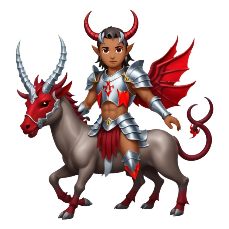 Arcangel san miguel pisando un demonio sticker