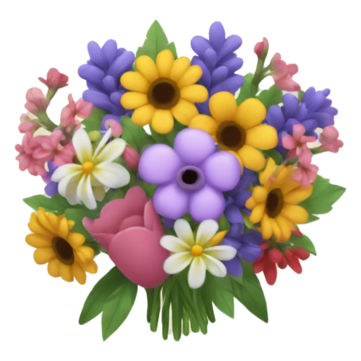 bouquet of assorted flowers sticker