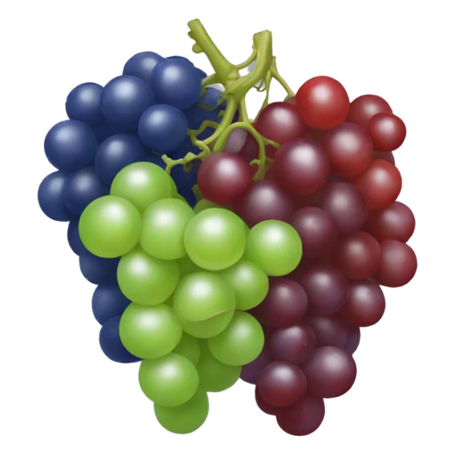 green and red and blue grapes sticker