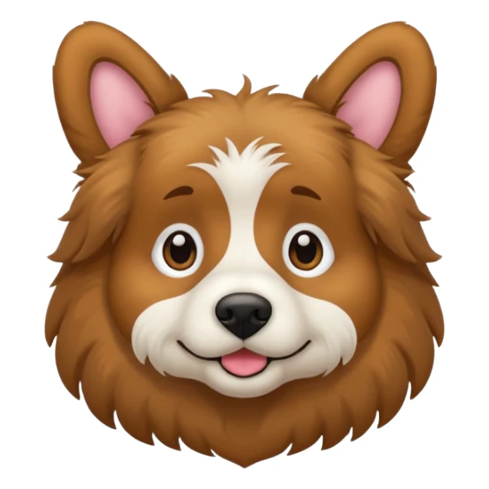 Maak een schattige hond sticker