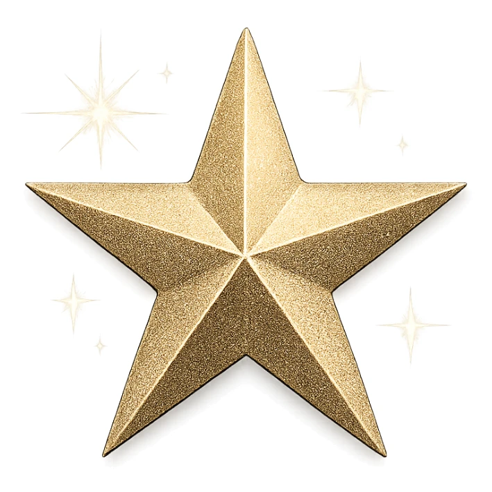 small star, glamorous and stylish sticker