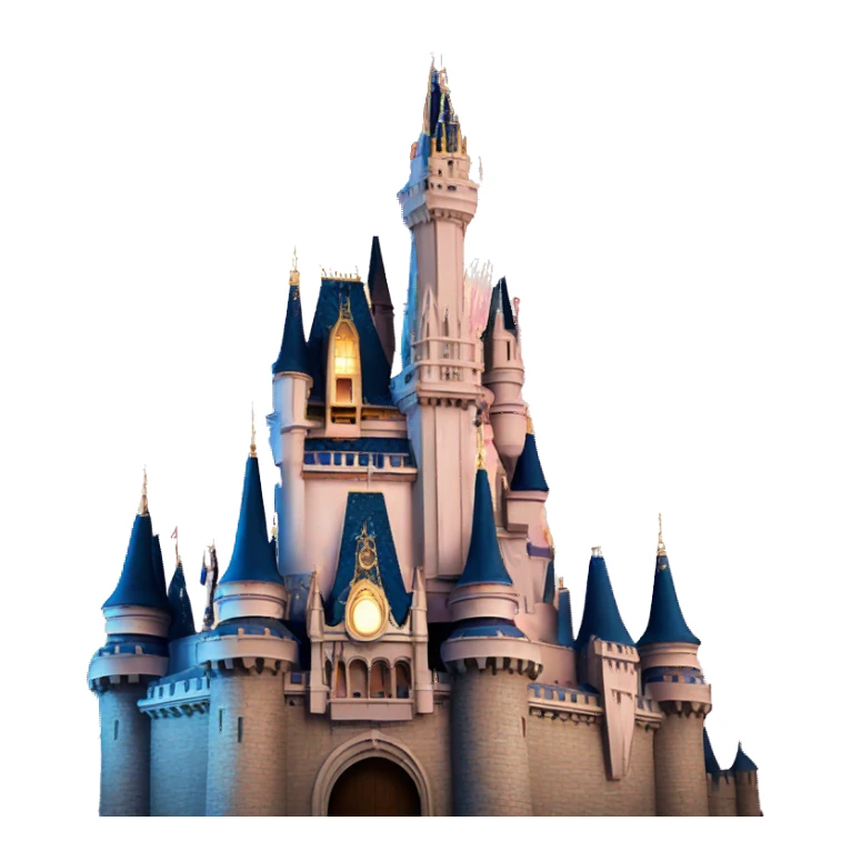disney castle emoji with fireworks  sticker