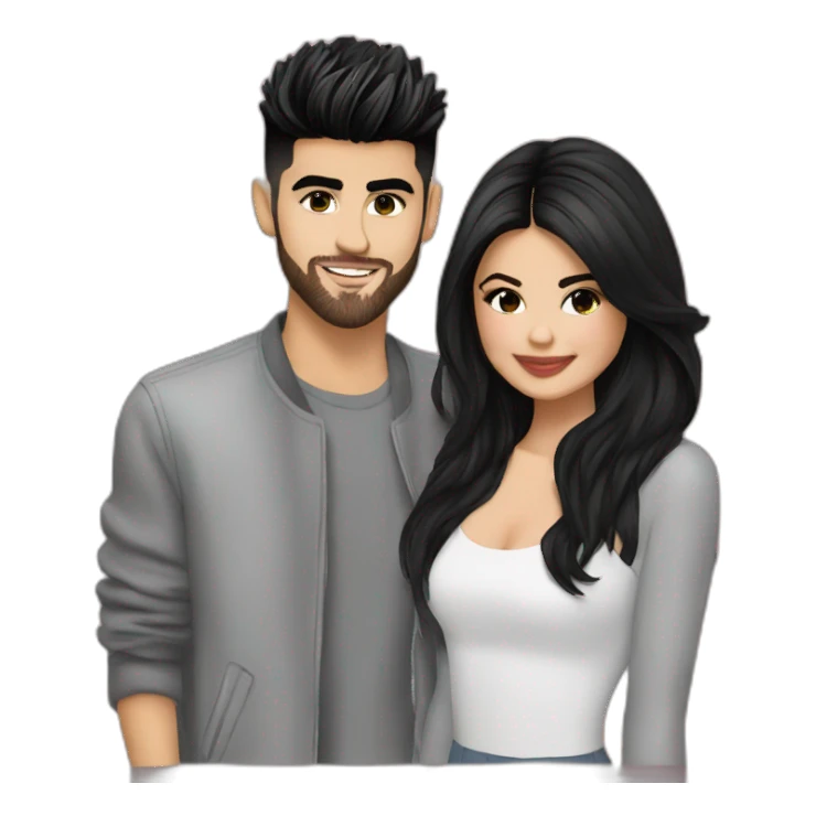 selena gomez and zayn sticker